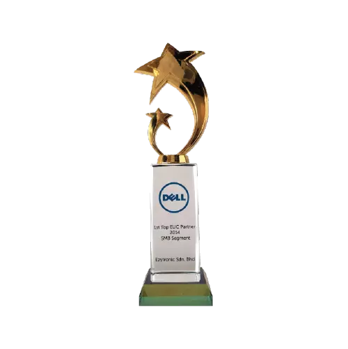 Trophy award of Dell Platinum Partner
